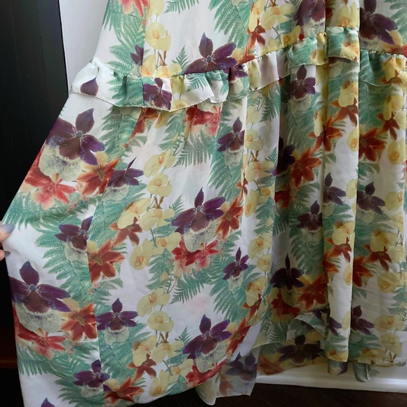 NWT 6 Shoreroad  orchid floral maxi dress - Picture 8 of 11